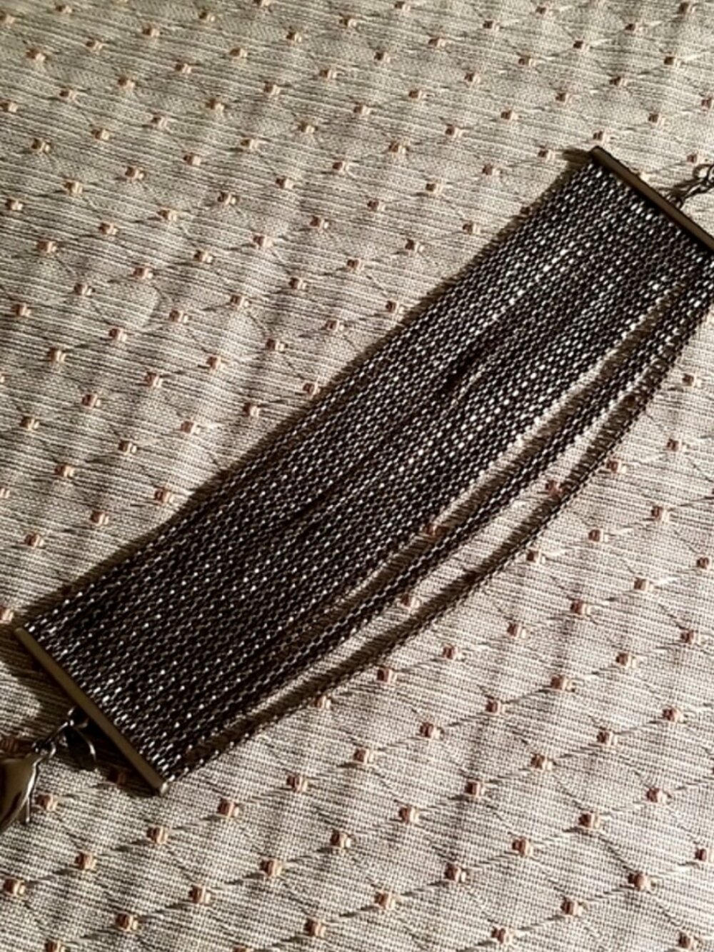 Express Gunmetal Black Multi-Chain Cuff Bracelet